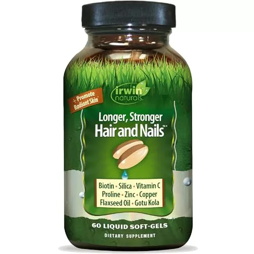 irwin-naturals-longer-stronger-hair-nails-60-softgels Irwin Naturals Longer, Stronger Hair And Nails, 60 Softgels