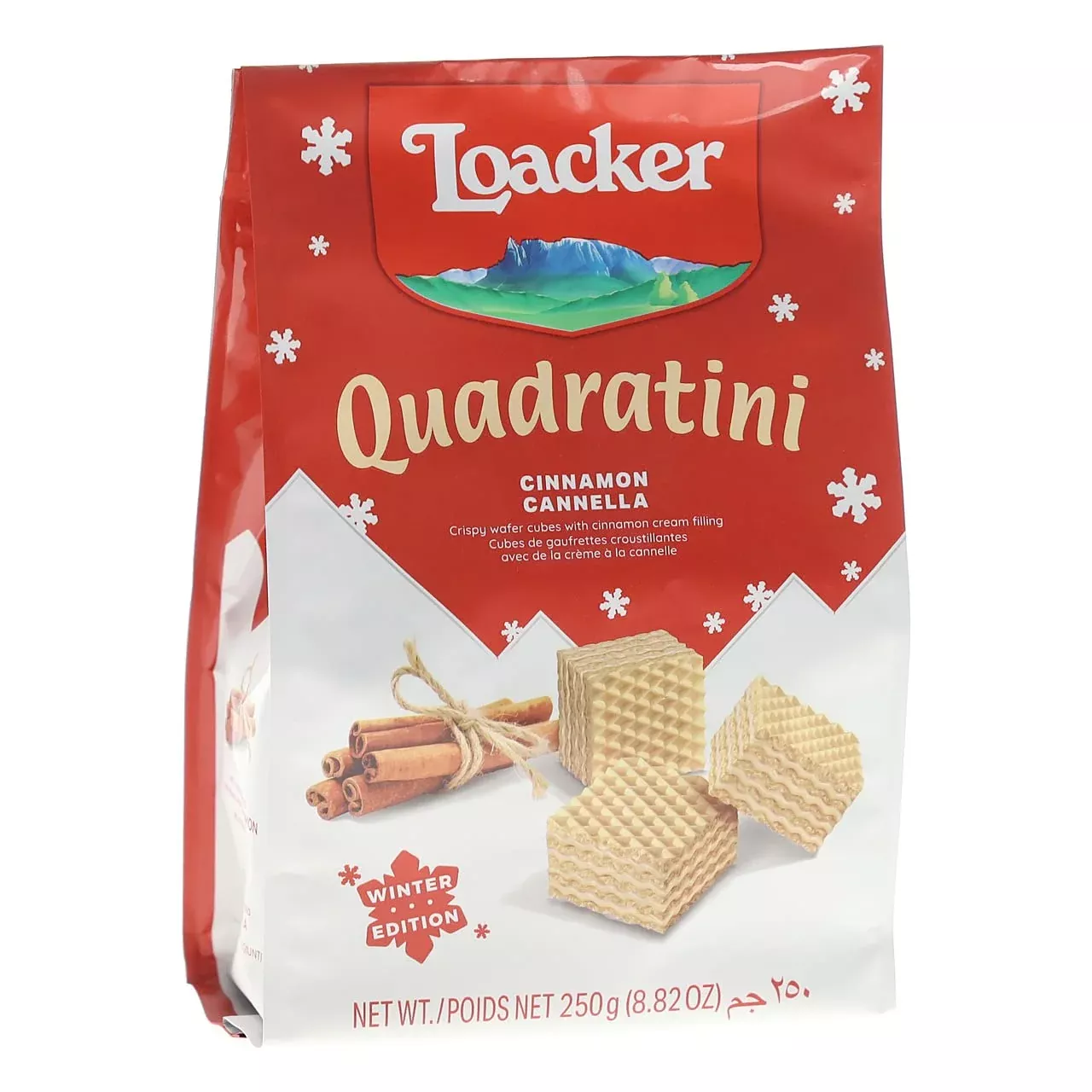 loacker-quadratini-cinnamon-wafer-cookies-case-6-8-82-ounce-bags Loacker Quadratini Cinnamon Wafer Cookies, Case of 6, 8.82 Ounce Bags