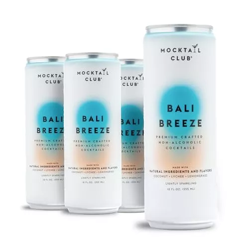 Mocktail Club Bali Breeze Mocktail, Case of 6, 4 Count, 12 Fluid Ounce Cans